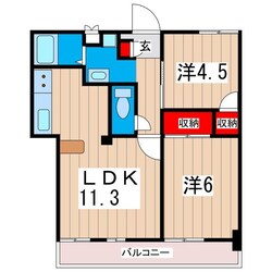 アコール稲秀の物件間取画像